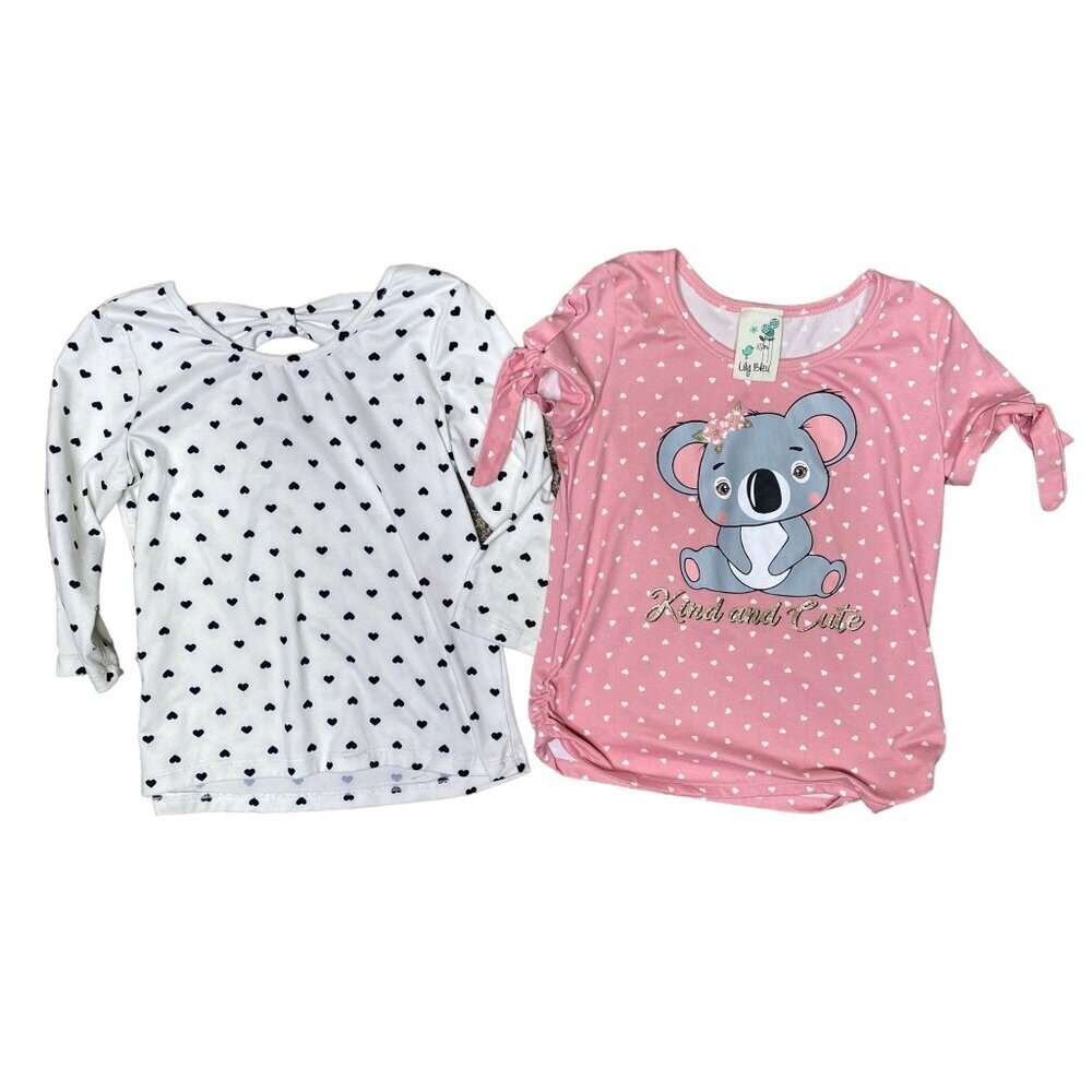 Lily Bleu Kola Heart Shirt Bundle Soft Fabric Size 6X